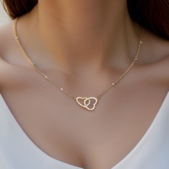 🆕 Gold Necklace Eternal Embrace - Picture 2 of 4